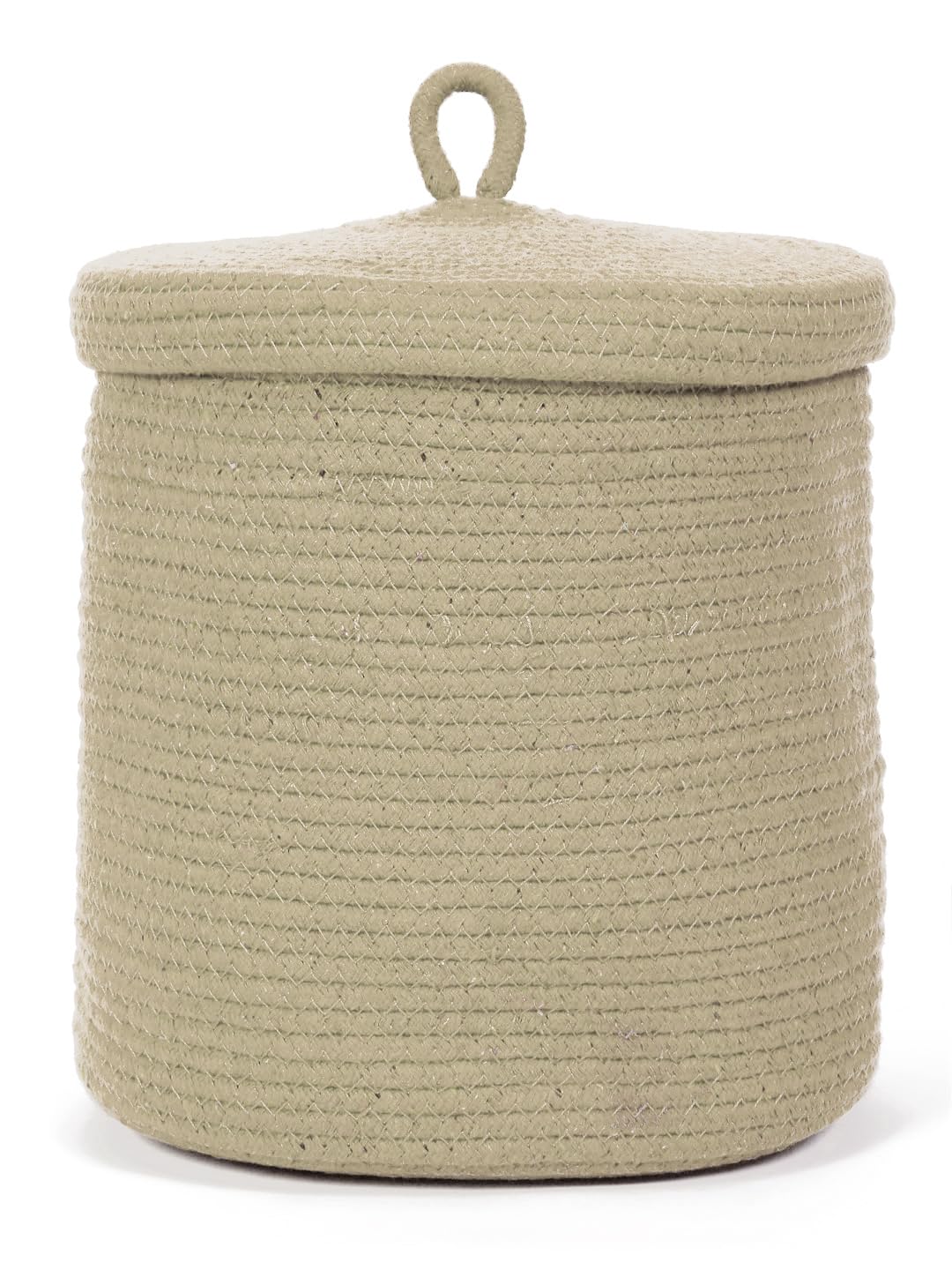 Beige Bear Face Storage Basket with Lid for Kids Toy Organize