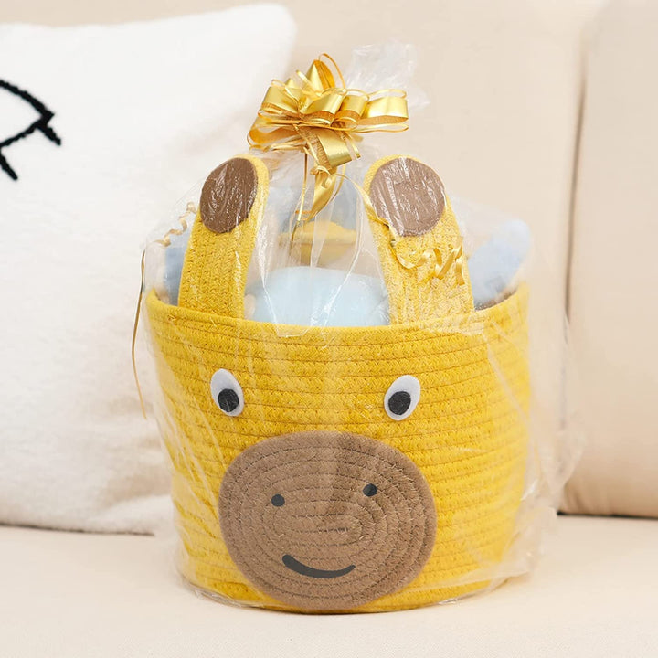Yellow Giraffe Storage Basket Cute Kids Organizer
