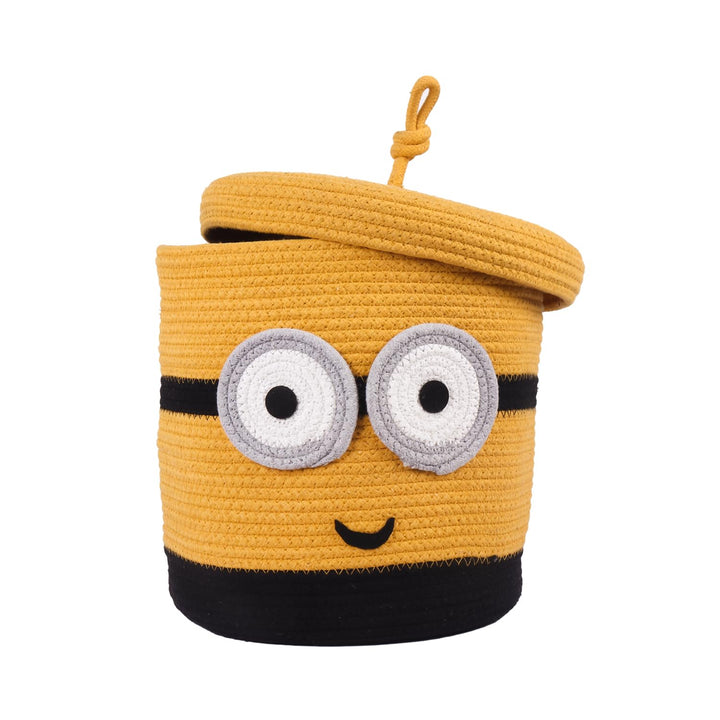 Yellow Cartoon Storage Basket 15x18 Inch Organizer
